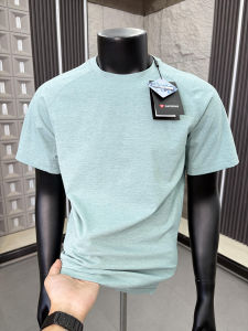 Sorona American Style Quick Dry Short Sleeve Mens Summer Ice Silk Cool Feeling Basic Fit Inner Wear Fitness Sportswear