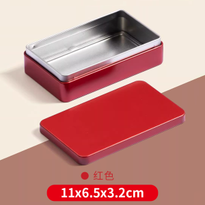 Mini Rectangular Iron Box Storage Candy Gift Box Desktop Organizer Multi-Functional Handmade Matte Finish Pure Color Trend