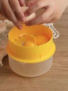 Egg Yolk Separator Clear Kitchen Gadgets Egg Separator Baking Tools Large Capacity Kitchen Accessories