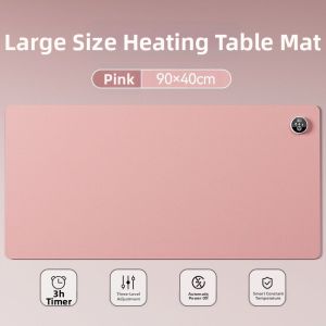Heated Mouse Pad 2024 New Office Quick Warm Desk Winter Student Homework Mat 1827 Office Supplies Warm Table Pad