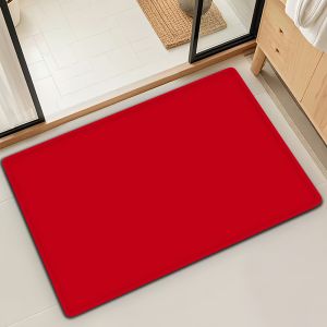BILIBILI | Cute Fashion Bright Colour Door Mat Bath Microfiber Decorative Versatile Flannel Floor Mat Quick Dry Absorbent Non-slip Sole