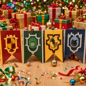 Miniso | MINISO of 4 Academy Flag Blocks suit Collectible Adult Toys Birthday Gifts and Magic RPG Supplies Magic Games for Teens