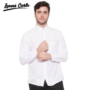 Kemeja Formal Pria Lengan Pendek Merk MILAZIO Kantor Model Slimfit Bahan Sunwash Size S-XXL r2.1