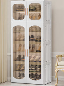 No Installation Required Large Capacity Multi-layer Shoe Cabinet Luxury Style Entrance Hallway Home Use Corridor Shoe Cabinet