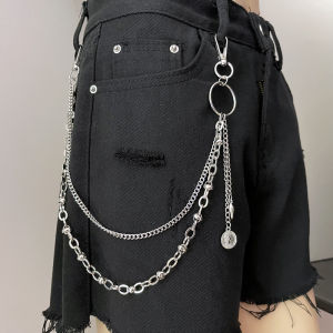European and American Jewelry New Style Rivet Pendant Pants Chain Punk Metal Chain Waist Chain Hanging Decoration