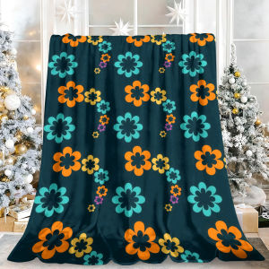 Beast Kingdom | White Roses Pattern Super Soft Extra Warm Cozy Lightweight Blanket Perfect for Fall Winter Holiday Season Home Decor