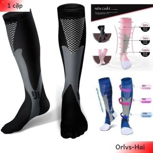 Nén Golf Tất Thể Thao Nam Cao Đến Đầu Gối Điều Dưỡng Y Tế Vớ Bóng Bầu Dục Chống Suy Giãn Tĩnh Mạch Hàng Mới Về