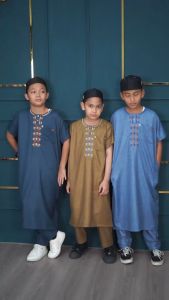 ชุดโต๊ปปากีเด็กชาย แขนสั้น 3กระเป่า สามารถใช้งานได้ไว้ เด็ก 2-14 ปี BA12 รวมไซส์เด็กเล็ก วาริสูม