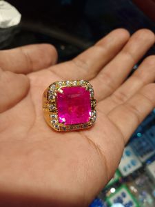CINCIN BATU PERMATA RUBY CATAM TOP QUALITY