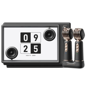 MAOWANGMIAOBO | Cat King Mysterious Broadcast Bluetooth Speaker with Floating Lyrics Karaoke Microphone Gift for Women Birthday Mini Soundbox