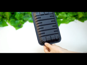 100Pcs Plastic Veggie Tray Fruit Trays Disposable Meat Poultry Frozen Food Tray