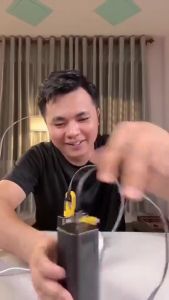 Cáp sạc 4 trong 1 đa năng nạp sạc nhanh chui sạc ra Type C 65W max và LN 27W max dây bện dù An toàn chắc chắn