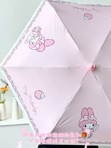 Sanrio Foldable Umbrella 三丽鸥折叠雨伞 Payung Lipat Kartun Comel 小巧便携 Small And Portable High Looking Cute Umbrella