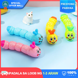 【No-battery Needed】Cute Caterpillar Crawling Clockwork Toys Wind Up Rolling Cartoon Animal Educational Toy Kids Baby Favor
