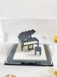 Triangle Piano Building Blocks Micro Particle Assembly Toy Violin Musical Instrument Teacher Student Holiday Gift Commemorative Prize