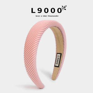 Dopamine Style Pink Headband Comfortable Fashionable Retro Hair Accessory Cotton Material Original Design Fresh out Winter 2023