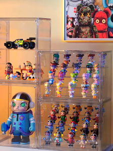 🇸🇬 Full Acrylic Big Display Box / Popmart Figurine Labubu Molly Storage Box / Lego Organizer Case / Showcase / Popmart Display Box