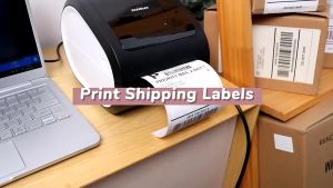 AIMO D520 Printer Barcode Thermal A6 USB Bluetooth Print Label Sticker Resi 100X150 Stiker 100mm