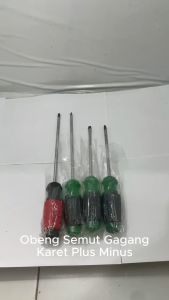 Obeng Semut Gagang Karet Plus Minus 4 6 8 inch