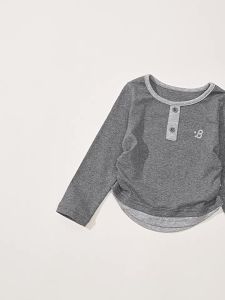 insbobo | Girls Long Sleeve T-shirt Solid Color