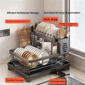 CHIZHIDU | Draining and Storage Rack for Dishes
