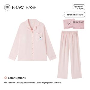 BE | Cotton Padded Sleepwear Set Summer Wearable Outdoors
