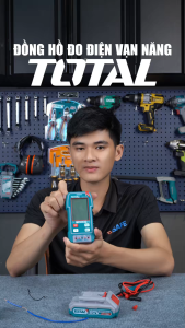 Đồng hồ vạn năng 600V TOTAL TMT516004 hiển thị 6000 số đếm TRUR RMS đo điện DC/AC kèm 3 pin AAA LR03 chính hãng