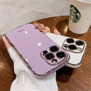 ROAZIC Soft Electroplated Green Case For Huawei Nova 11 11i 10 9 7 SE Y91 Y90 Y71 Y70 Y61 P60 Honor 90 Lite 70 50 Magic 5 4 Pro X7A X8a X8 X6 4G 5G Phone Casing Luxury Soft TPU Shockproof Solid Color Shell Camera Protection Back Cover C03-1