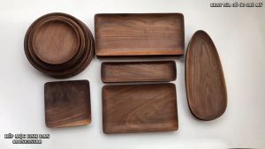 [FreeshipMax]Khay Đĩa Gỗ Óc Chó Mỹ Nguyên Tấm Siêu Sạch - Màu & Vân Gỗ Đẹp Sang Trọng