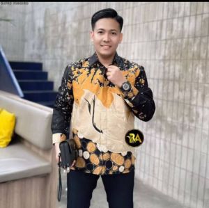 Batik Couple Suami Istri Terbaru Motif Batu Hitam Size M L XL XXL - Atasan Batik Couple - Sarimbit Batik - Batik Pasangan - Batik Couple Keluarga