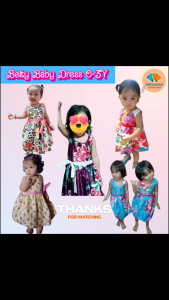 Belty Baby Dress 0-3 Years Old - Adorable Plain & Floral Print with Belt Dress For Baby Girl for Comfortable & Stylish Wear with Soft Breathable Fabric