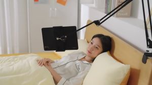 ⚡2025อัพเกรดใหม่⚡ ขาตั้งไอแพด ปรับมุมได้ 360° ยืดหดได้ ขาตั้งแท็บเล็ต เสถียรสุดๆ ไม่สั่น รับได้20กก. ขาจับไอแพด ได้หนีบทุกสถานหนีบโต๊ะหนีบเตียง แท่นวางแท็บเล็ตสำหรับ ขาตั้ง ipad