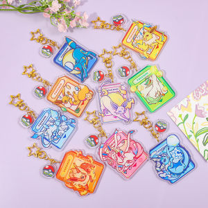 1pc/9pcs Pokemon Series Unique Fashion Keychain Bag Pack Accessory Decoration Innovative Design Keychain Stylish Keyring