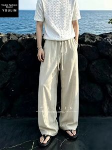 YOULIN | Retro Style Breathable Loose Linen Pants Men