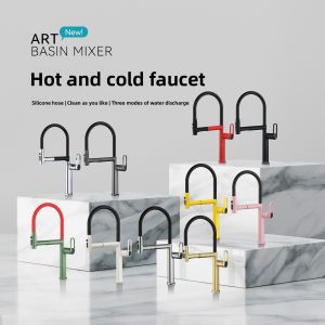 AZOS | Vòi Nước Bếp Có Thể Kéo Dài và Quay Đa Chiều Có Từ Tính Điều Chỉnh Nhiệt Độ