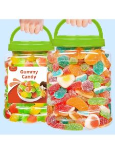 Juicy Sour Fruit Flavor Gummy Candy 500g