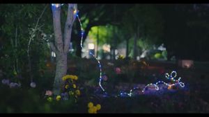 Outdoor Solar Transparent Tube Lamp 50/102/201LED 8 Lighting Modes Fairy Lights for Garden Trees Halloween Christmas Decoration