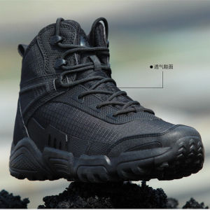 Ultra-Light Breathable Mens Hiking Boots Desert Outdoor Tactical Shoes Autumn Winter Waterproof Non-Slip Casual Trekking Shoes