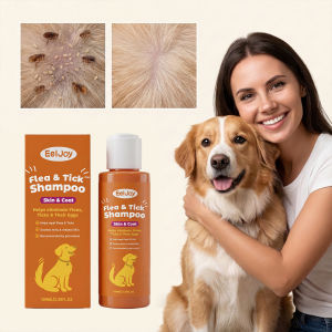 Flea Tick Shampoo for Dogs Cats Moisturizing Eliminate Fleas Ticks Relieve Itching Sooth Skin Long Lasting Pet Grooming Shampoo