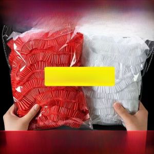 Disposable Thickened Sealed Edge Tablecloth New Year Dragon Year Red Elastic Edge round Home Use Waterproof Oilproof Moistureproof