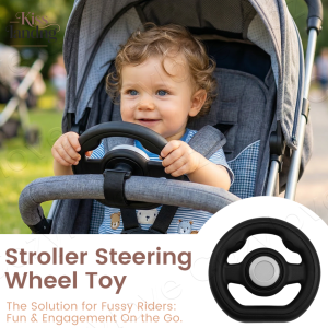 Stroller Steering Wheel Attachment | Stable Handlebars for Baby Strollers Easy Grip for Toddlers