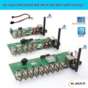 Bo Mạch NVR Wifi XMEYE 4CH/8CH/16CH 5M-N Bo Mạch DVR IP Cho Giám Sát Đầu Ghi DVR Lai 5 Trong 1 AHD TVI CVI Giao Diện BNC 3 Trong 1