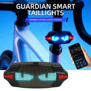 KEVANLY | Smart Wireless Remote Control Bicycle Tail Light Turn Signal Warning Bike Light Bicycle Tail Light Cycling Lamp for Night Riding