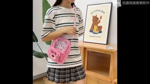 Tas Selempang Boneka Anime Sanrio Ita Tas Selempang Kartun Kuromi Cinnamoroll My Melody Tas Bahu Portabel Boneka Manis untuk Anak Perempuan