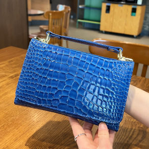 Túi Xách Thời Trang Nữ 2025 Túi Đựng Điện Thoại Di Động Hình Phong Bì Họa Tiết Rắn Màu Có Khóa Kéo Túi Đeo Chéo Vai Đơn