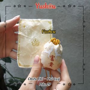 Móc Khóa Yushou Tiền Tài - Mẫu 29 - Phú Quý (Kiểu Omamori) Có sẵn