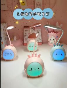 Portable Table Lamp Poyo: Lampu Meja Belajar Korea Karakter LED Portabel