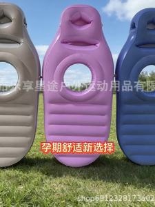 Inflatable Pregnancy Pillow with Abdominal and Head Holes - Full-Body Maternity Air Mattress Suitable for Prone Sleeping Relieving Back Pain and Spd - Comfortable Portable