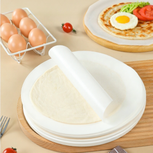 KAULUS | กระดาษกันมันสำหรับทำแพนเค้ก 100 แผ่น 24 ซม