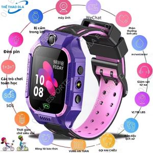 Đồng Hồ Thông Minh Trẻ Em Có Định Vị GPS Chức Năng SOS Gọi Điện 2G Camera Chống Nước IP67 Dành Cho iOS Và Android Quà Tặng An Toàn Cho Trẻ Em